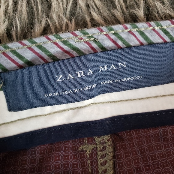 ZARA Man Green Skinny Pants - Picture 4 of 5